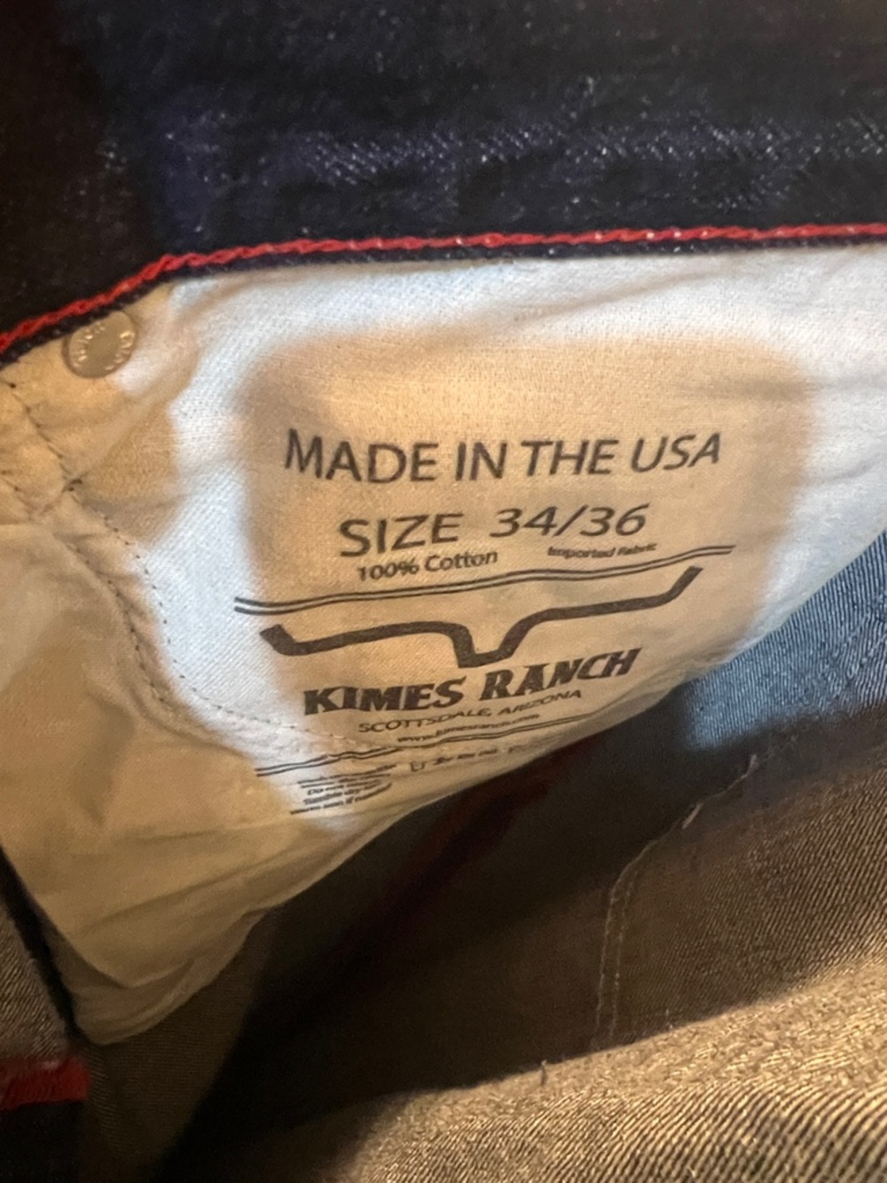 Kimes Ranch Thomas Men's Dark Blue Jeans - Picture 4 of 5